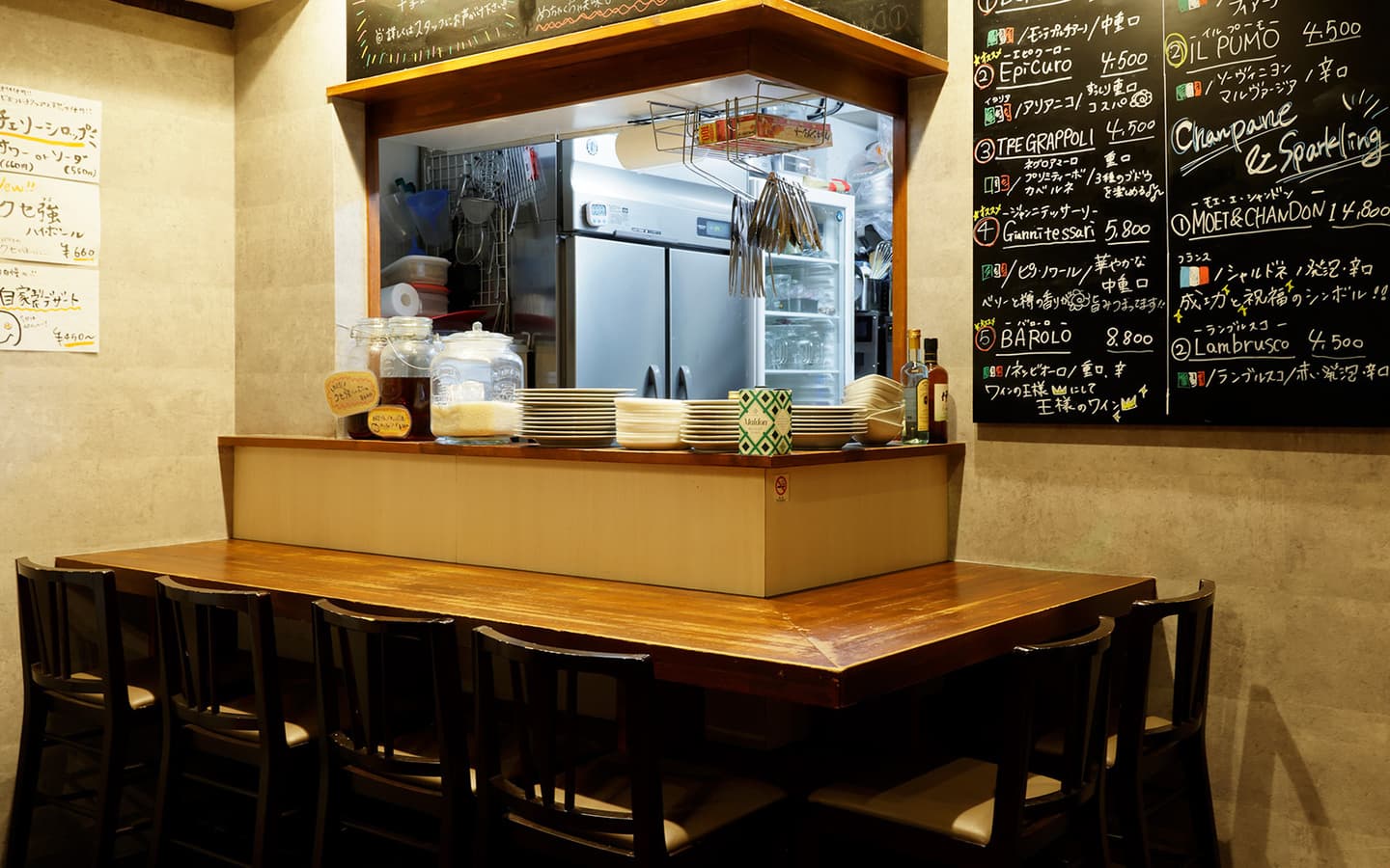カウンター席