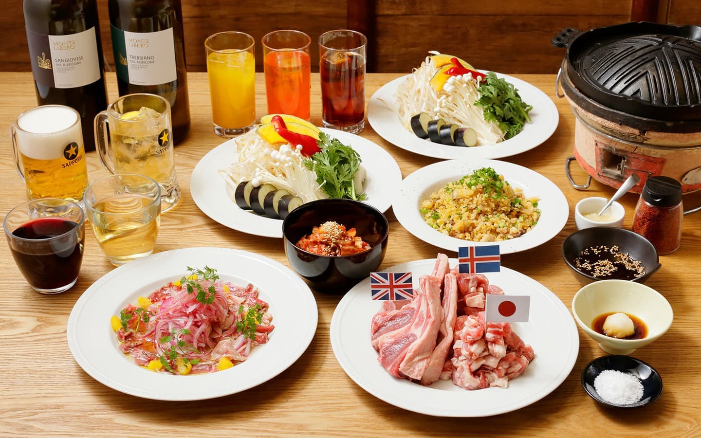 超希少肉あり! <3ヶ国食べ比べコース>